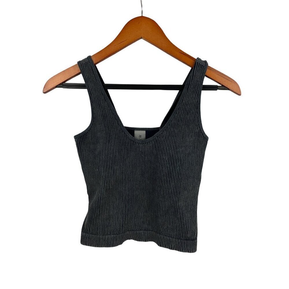 AS Revival Ribbed Tank Top OS Gray Womens Sleeveless